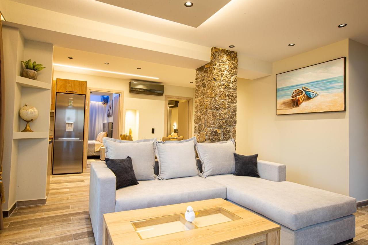 Black Rocks Family, Luxury Seafront Beach Maisonette Agios Gordios  Exterior photo