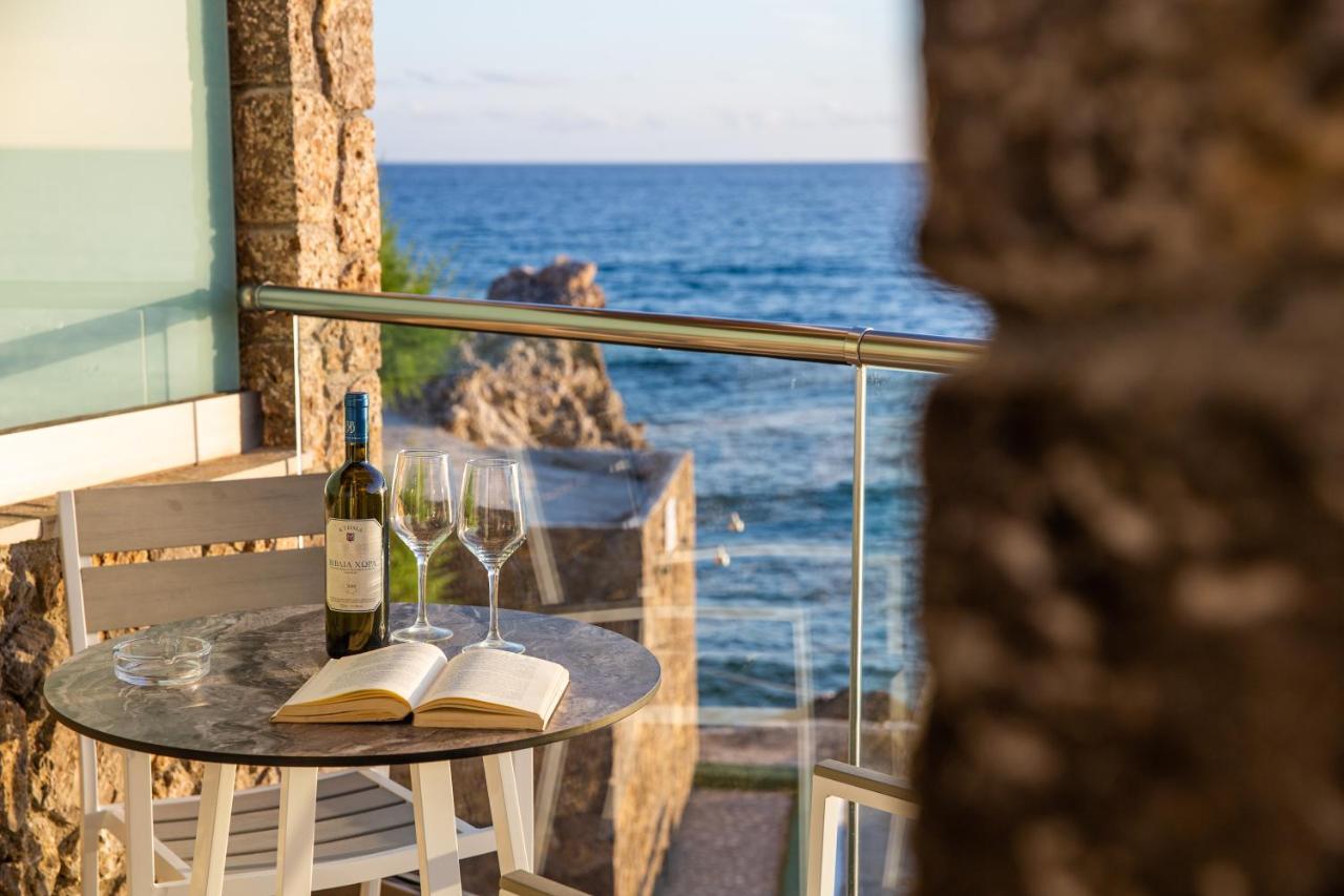 Black Rocks Family, Luxury Seafront Beach Maisonette Agios Gordios  Exterior photo