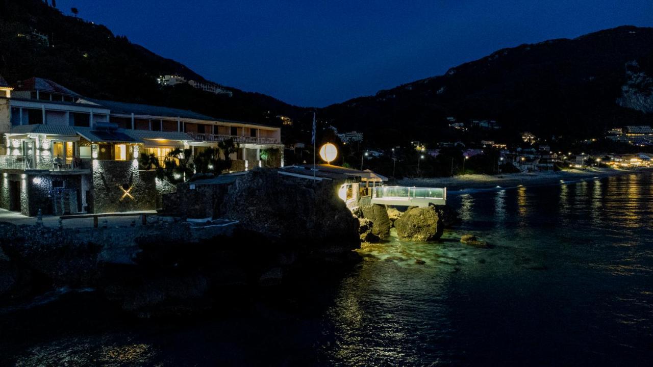 Black Rocks Family, Luxury Seafront Beach Maisonette Agios Gordios  Exterior photo